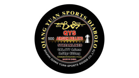 QYS Streamlined Nose Heavy .177 4.5 9.56gr (500)