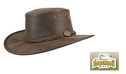 Barmah Bronco Australian Leather Bush Hat - Wildstags.co.uk